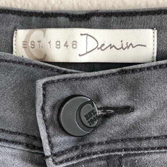 Cato Denim Size 4 Grey Skinny Jeans Skater Casual Zip Closure Pockets Comfort - Picture 3 of 9